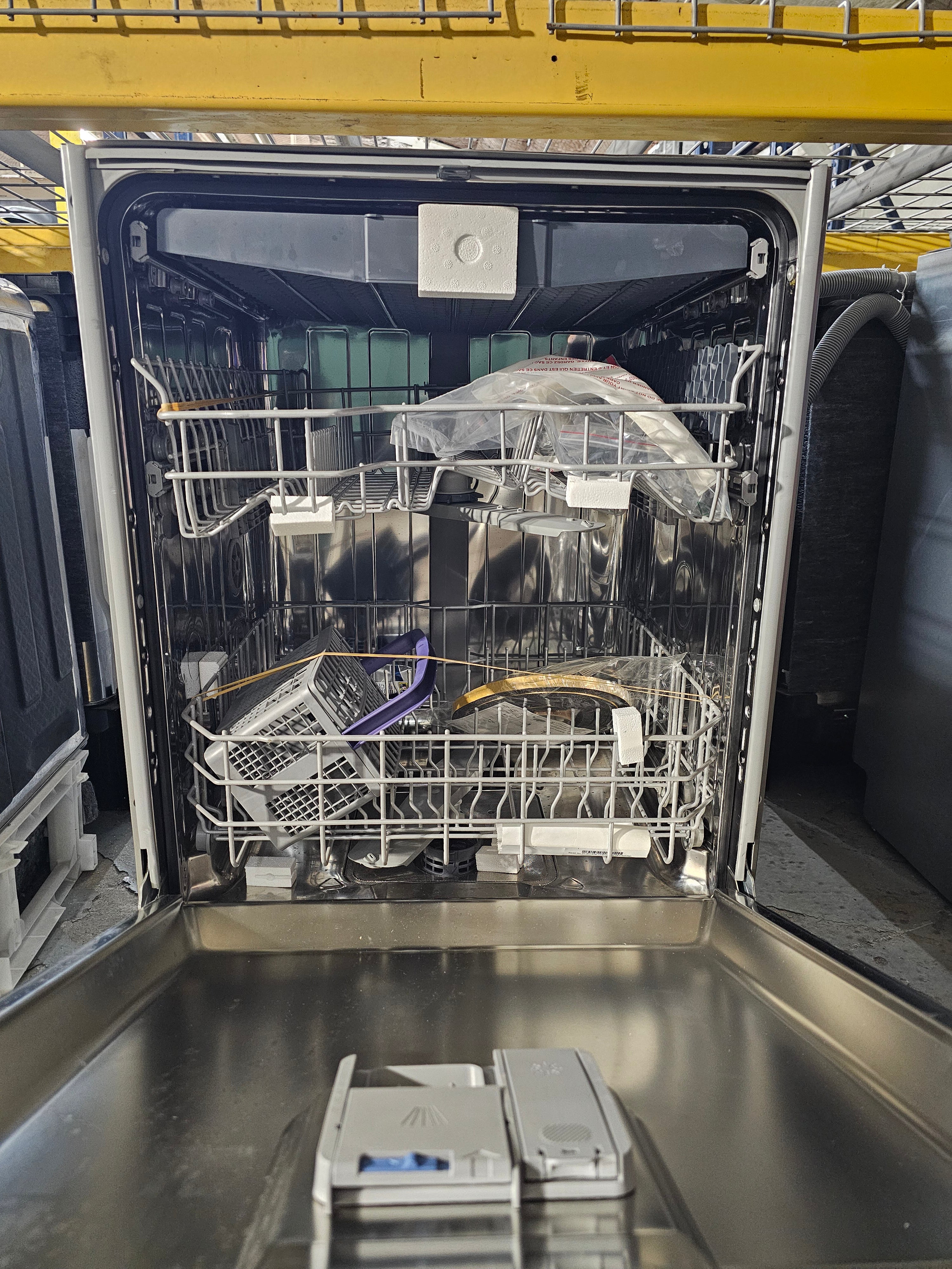 BEKO 24 Inch Tall Tub Full Console Dishwasher with 15 Place Setting Capacity, 6 Wash Cycles, Full Sized 3rd Rack, Adjustable Upper Rack, Dirt & Turbidity Sensors, NSF Certified Rinse, Stainless Steel